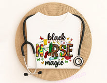 Load image into Gallery viewer, Black Nurse Magic Tee
