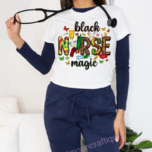 Load image into Gallery viewer, Black Nurse Magic Tee
