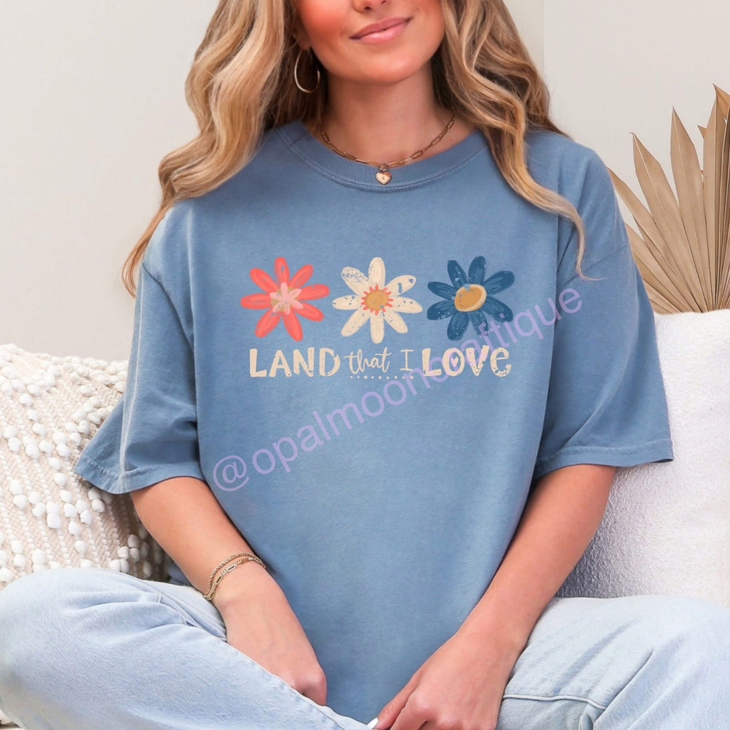 Land That I Love Floral Tee