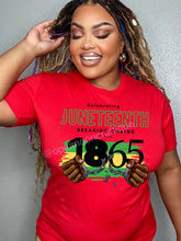 Load image into Gallery viewer, Breaking Chains Juneteenth 1865 Tee
