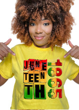 Load image into Gallery viewer, Juneteenth 1865 Freedom Blocks Tee

