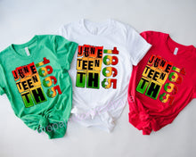 Load image into Gallery viewer, Juneteenth 1865 Freedom Blocks Tee
