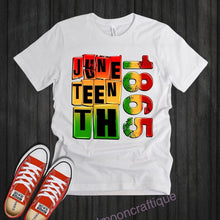 Load image into Gallery viewer, Juneteenth 1865 Freedom Blocks Tee
