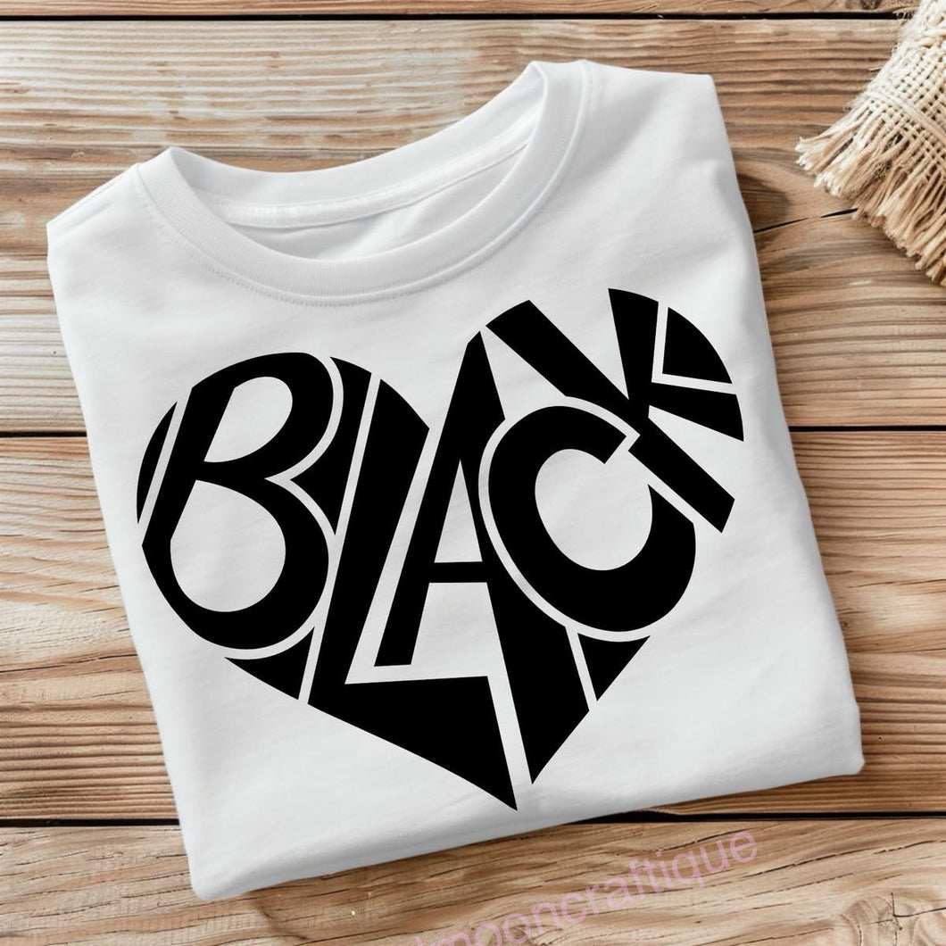 Bold Black Love Tee