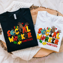Load image into Gallery viewer, Social Worker Juneteenth Unity Tee
